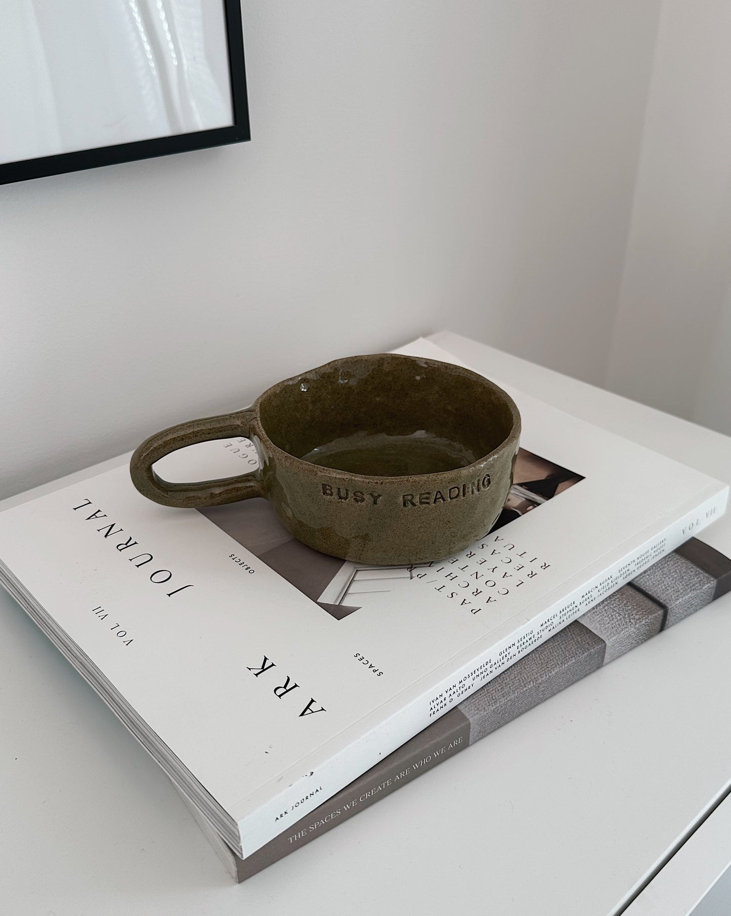 ”Busy Reading” mug