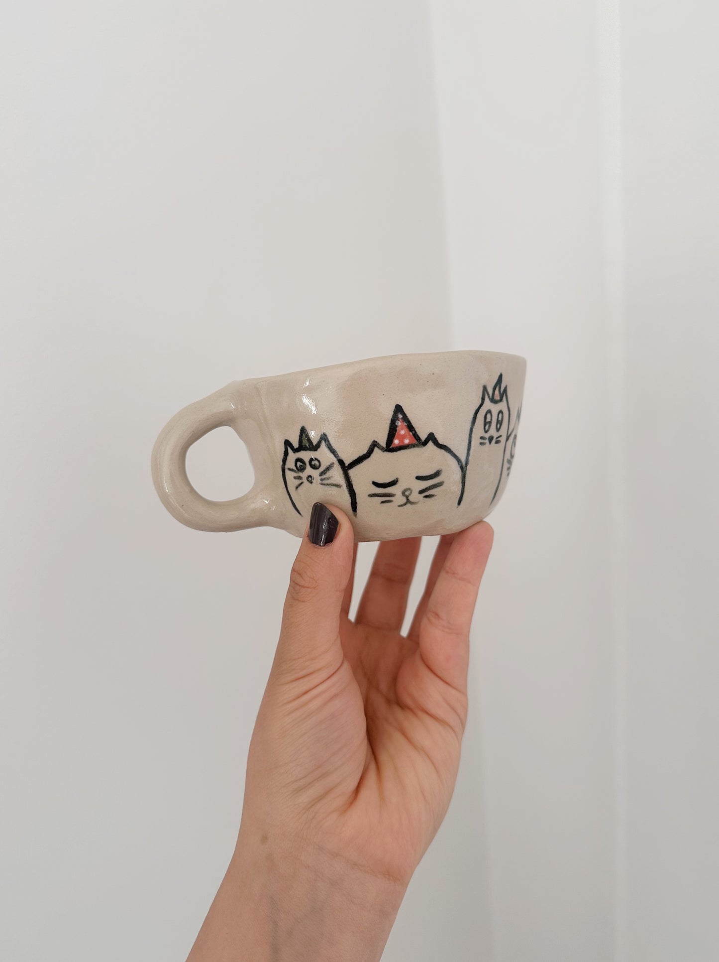 Cat party mug #2