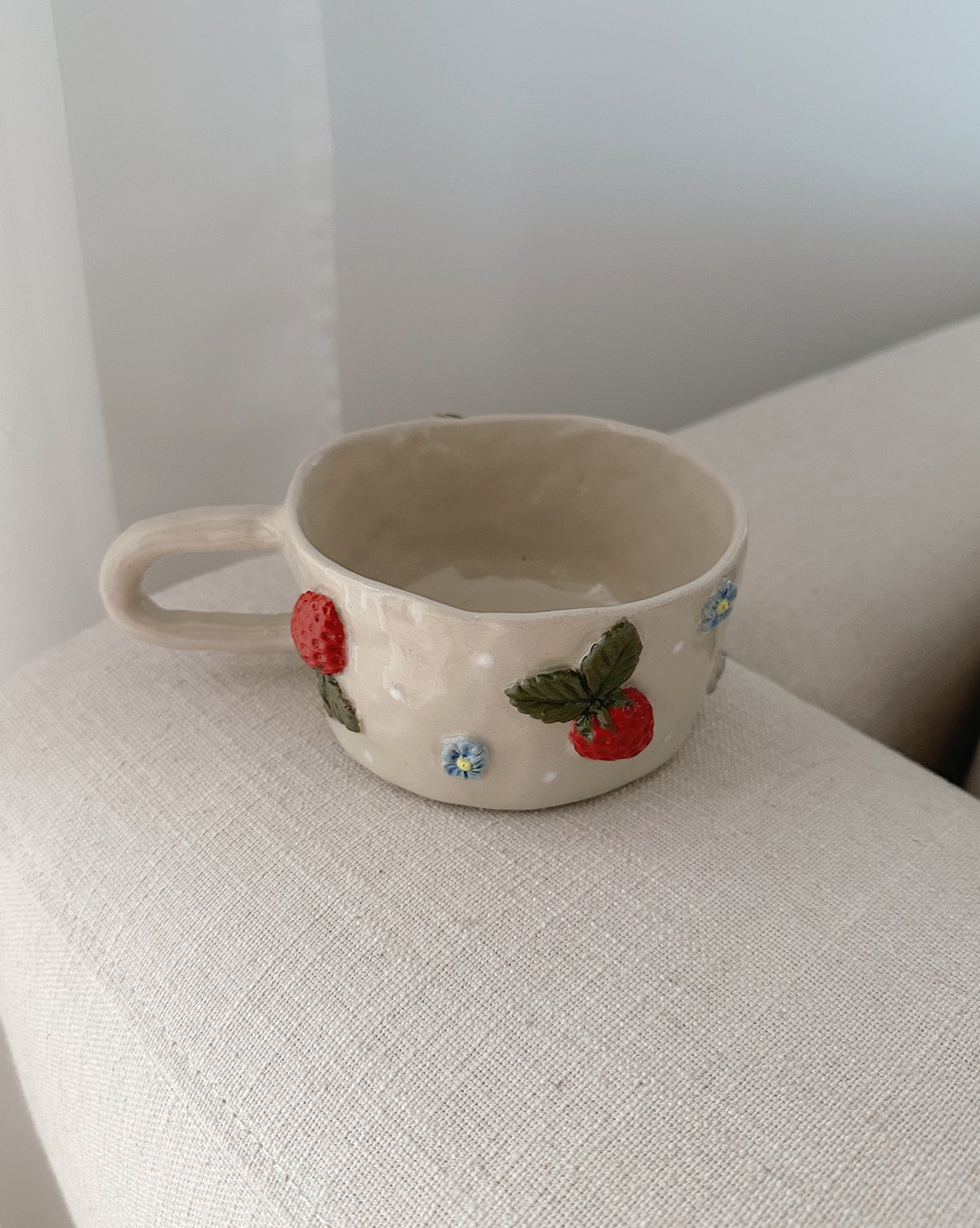SOMMARDRÖM blue flowers mug