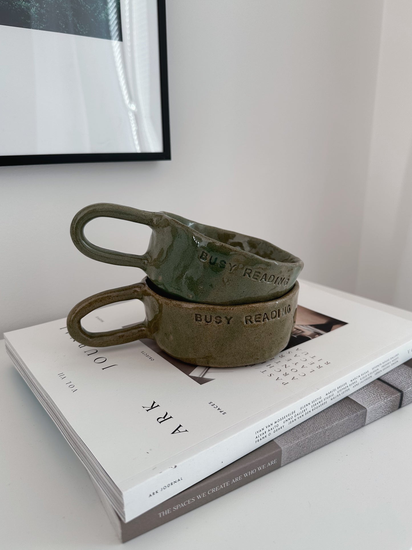 ”Busy Reading” mug