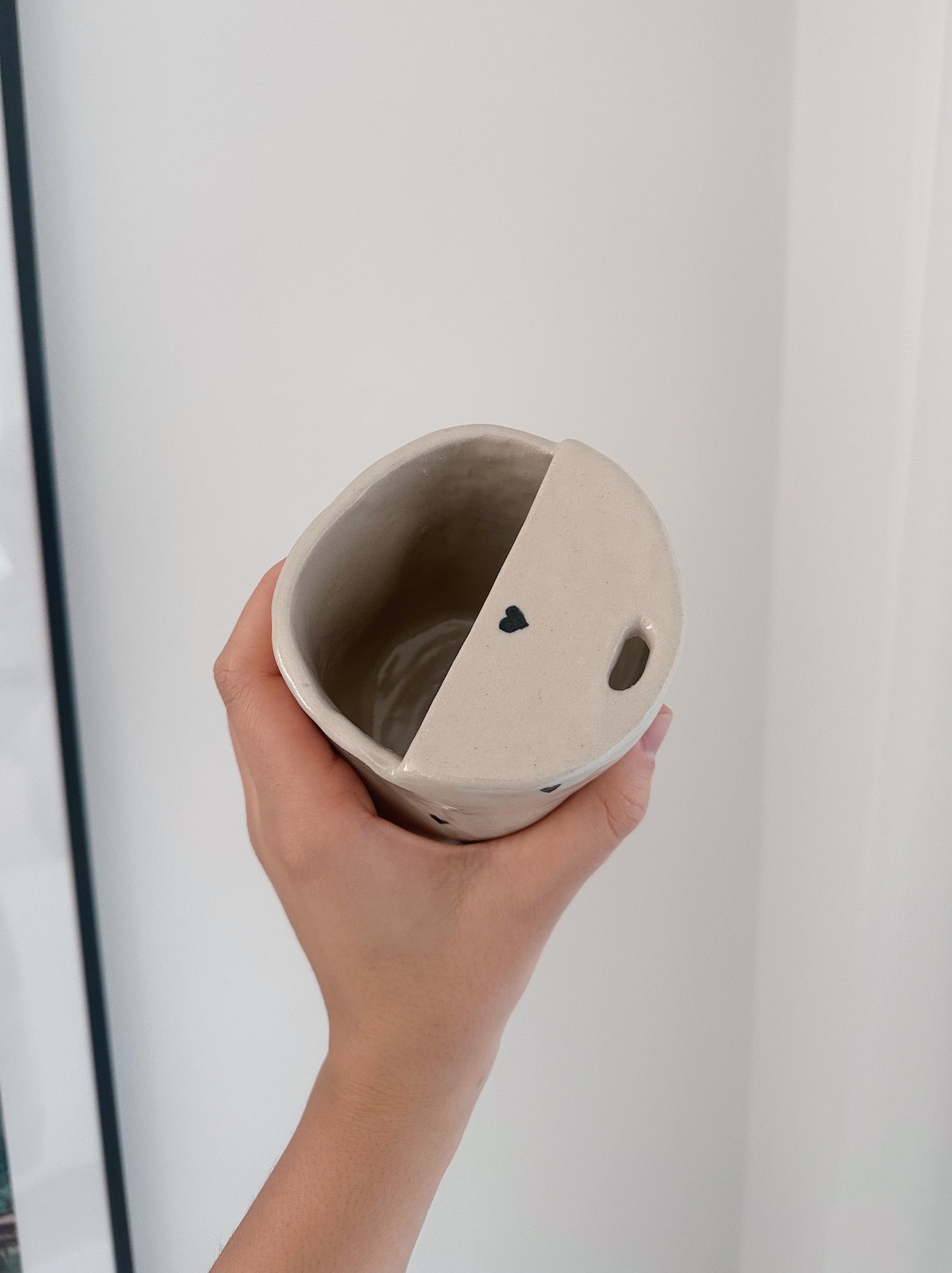Hearts take-away mug