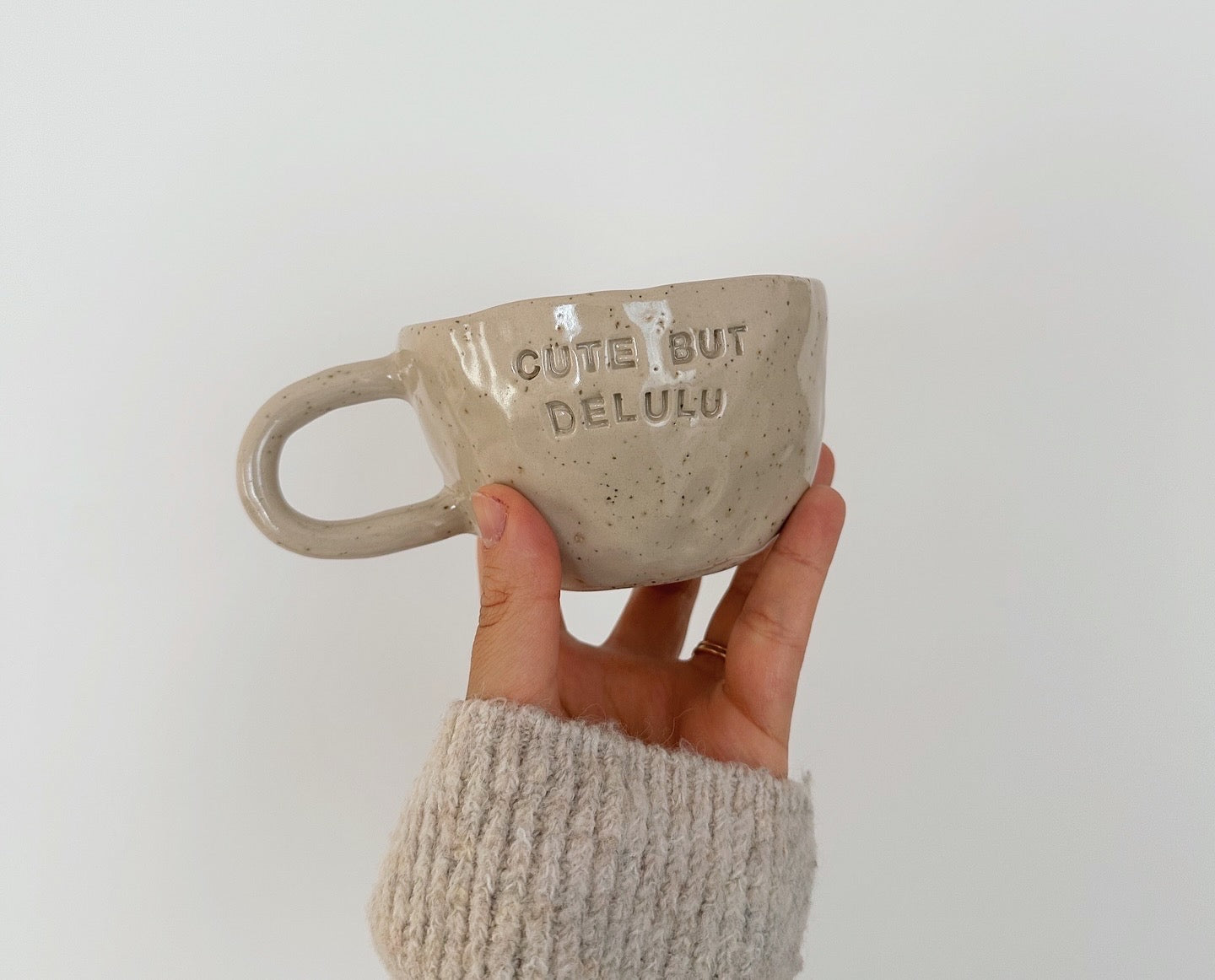 Cute but delulu mug (cracked)