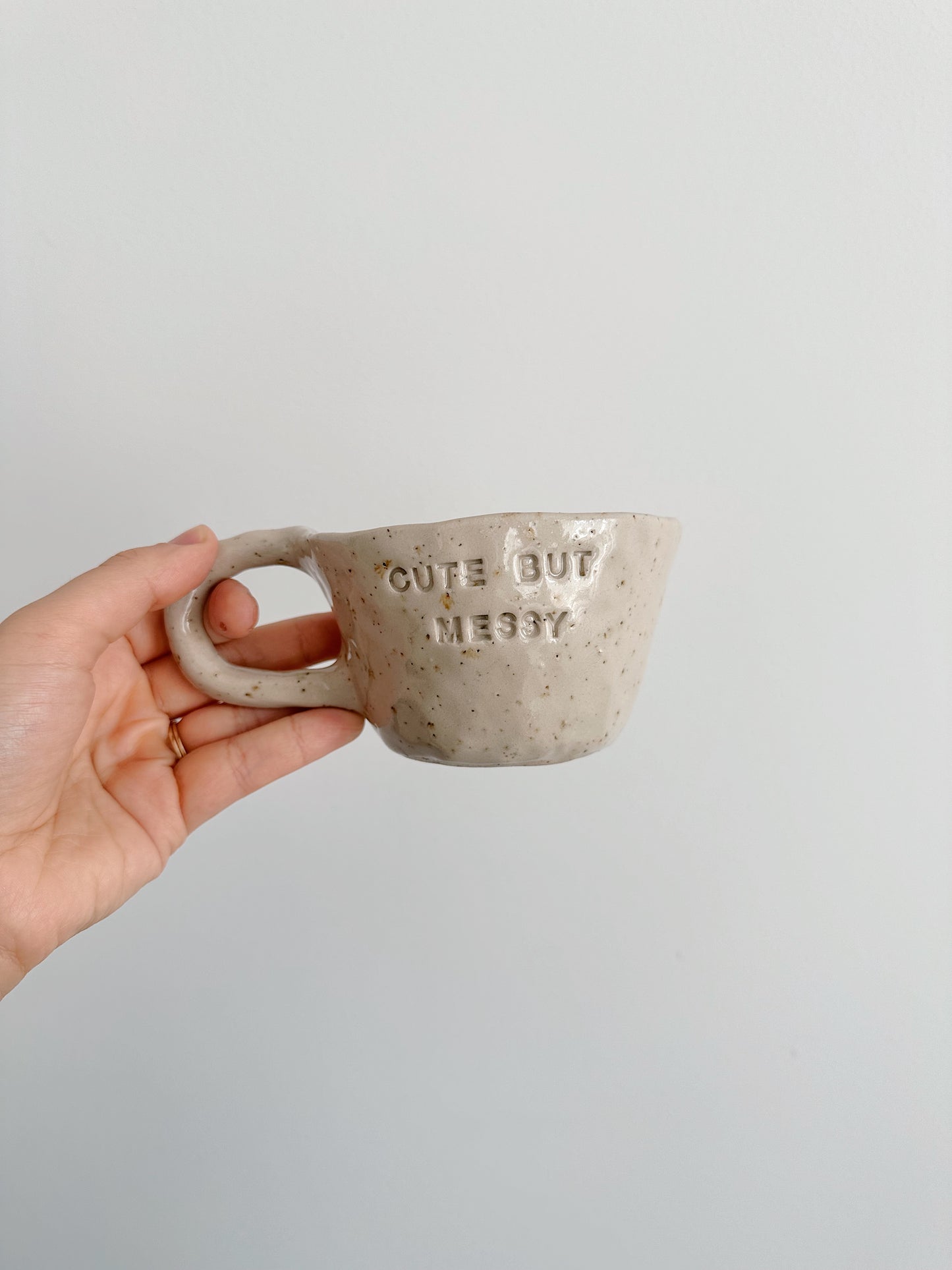 Cute but messy mug
