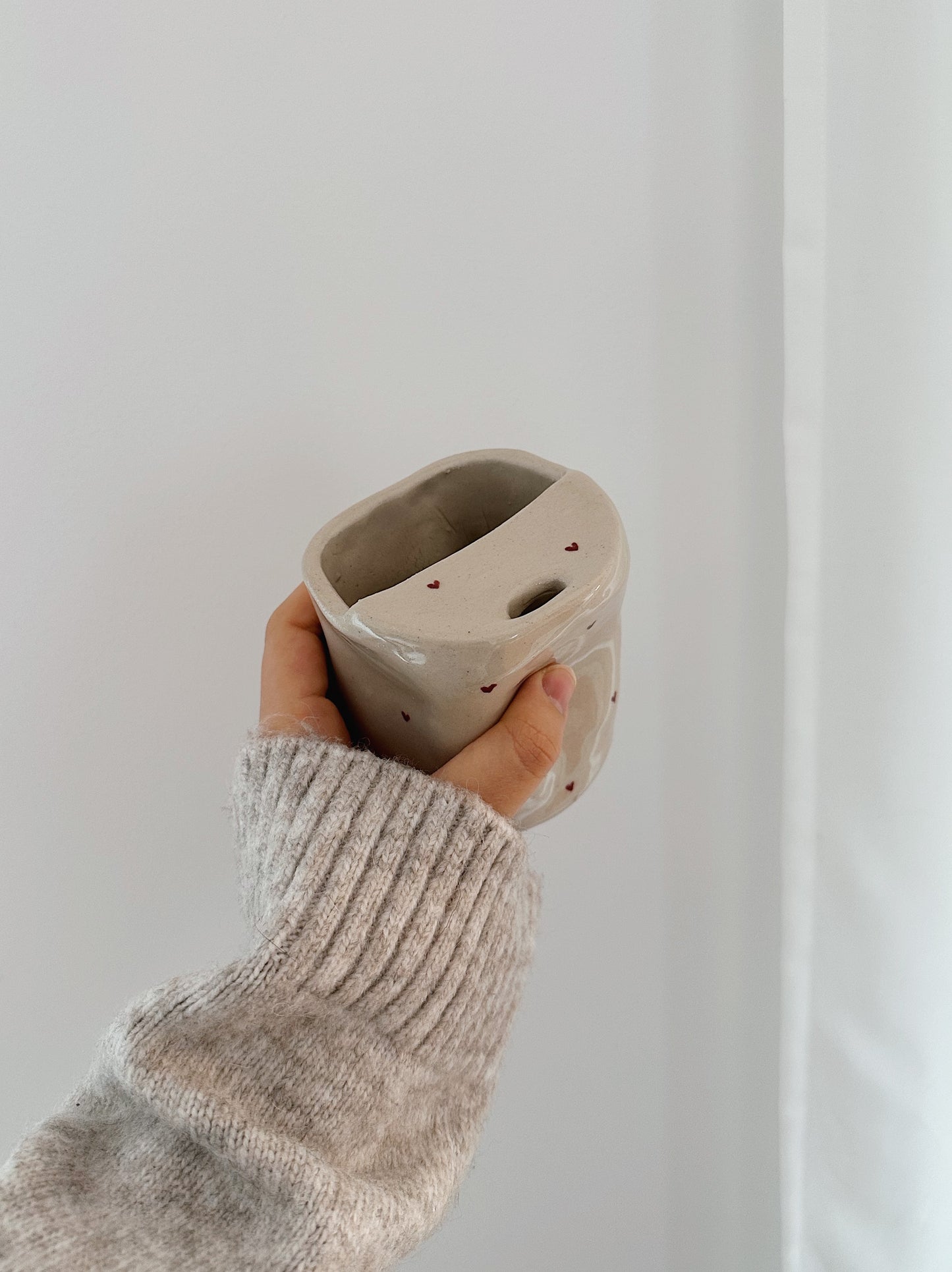 HEARTS take away mug