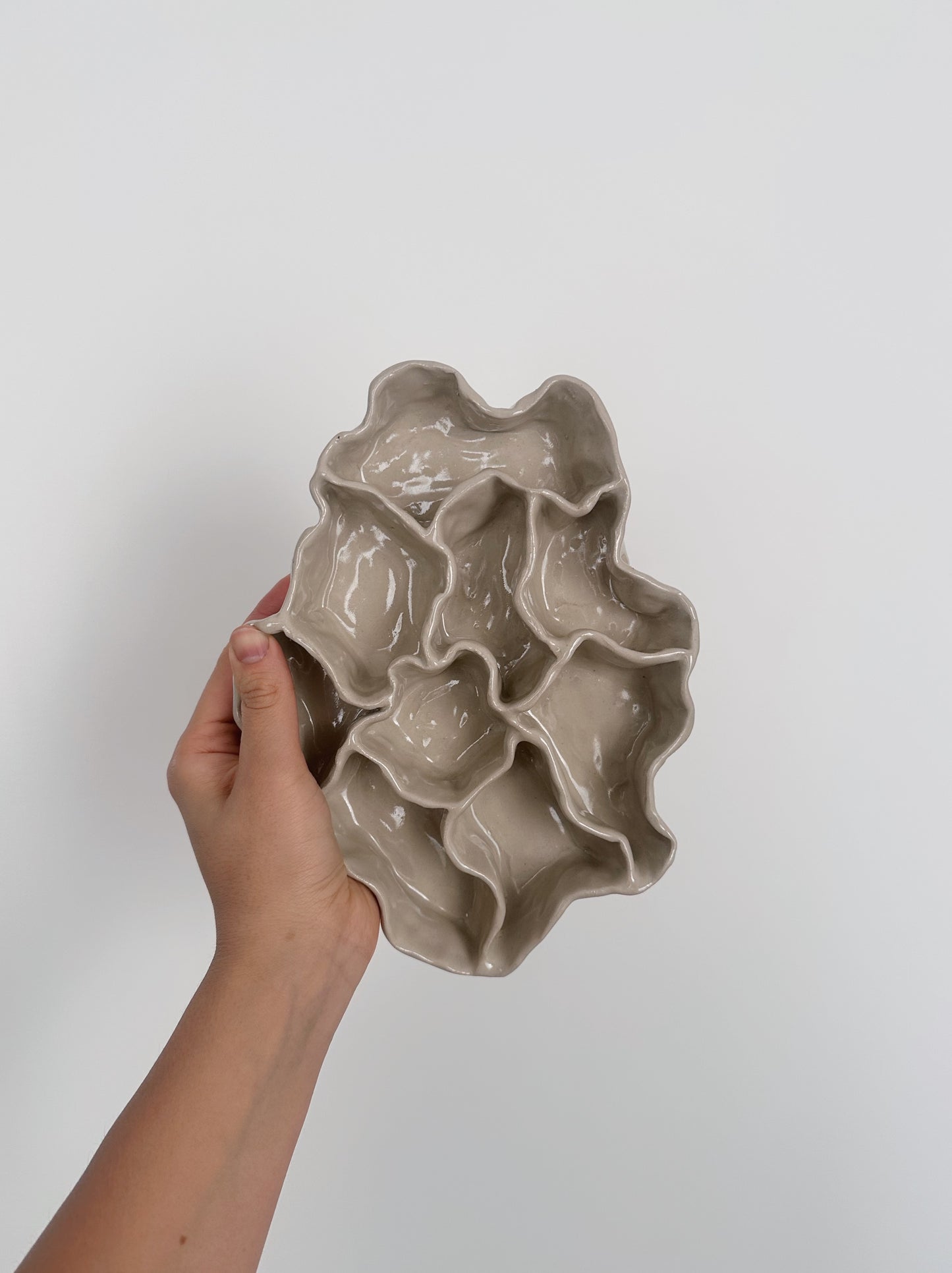 Wavy decorative dish