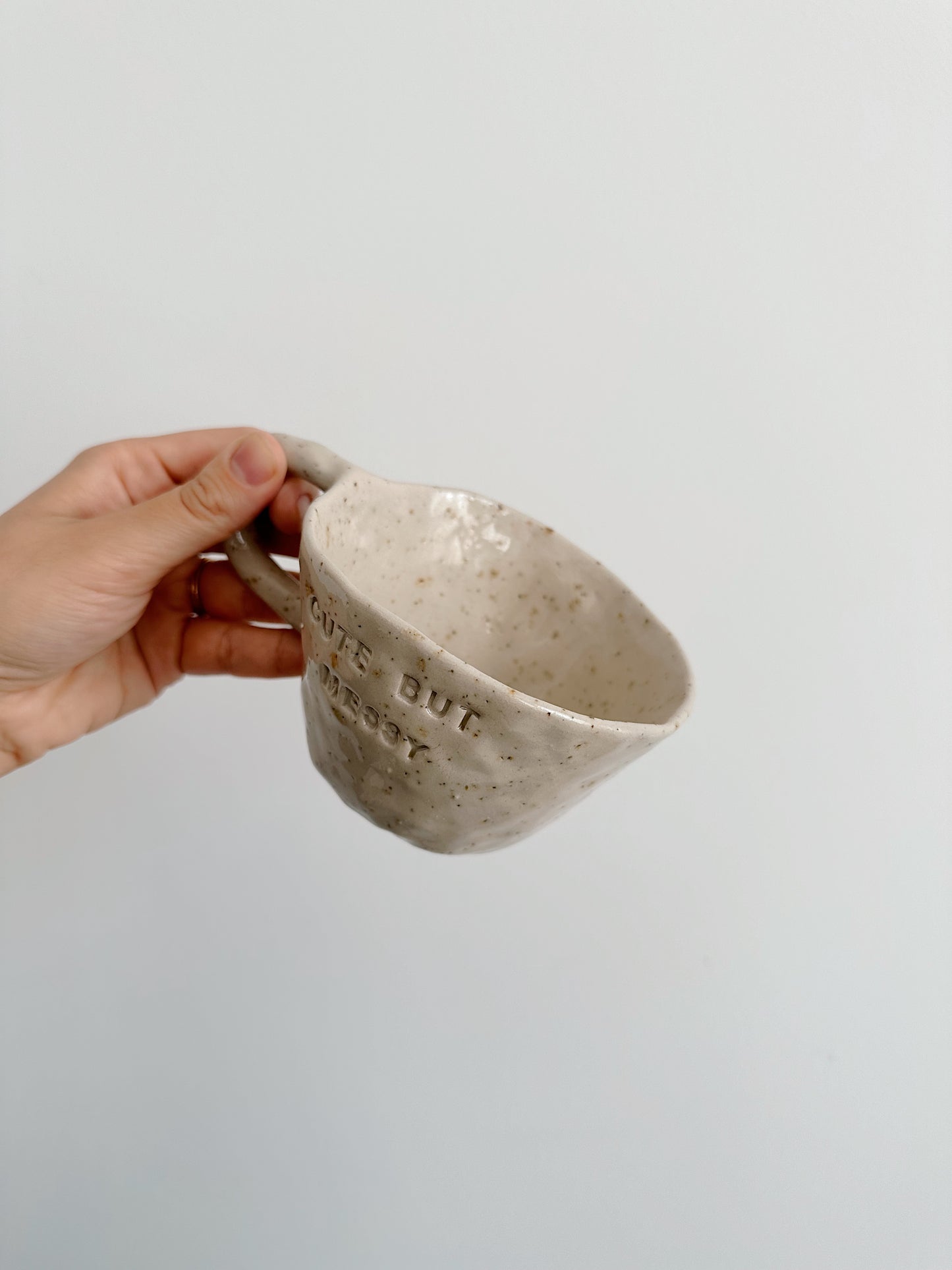Cute but messy mug