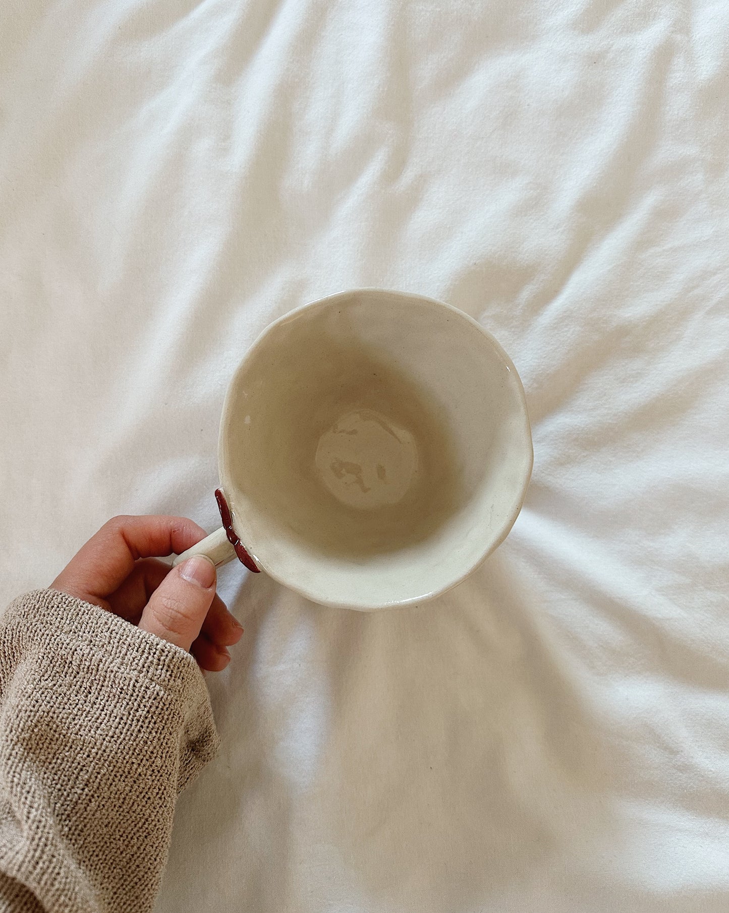 Tea time red bows mug