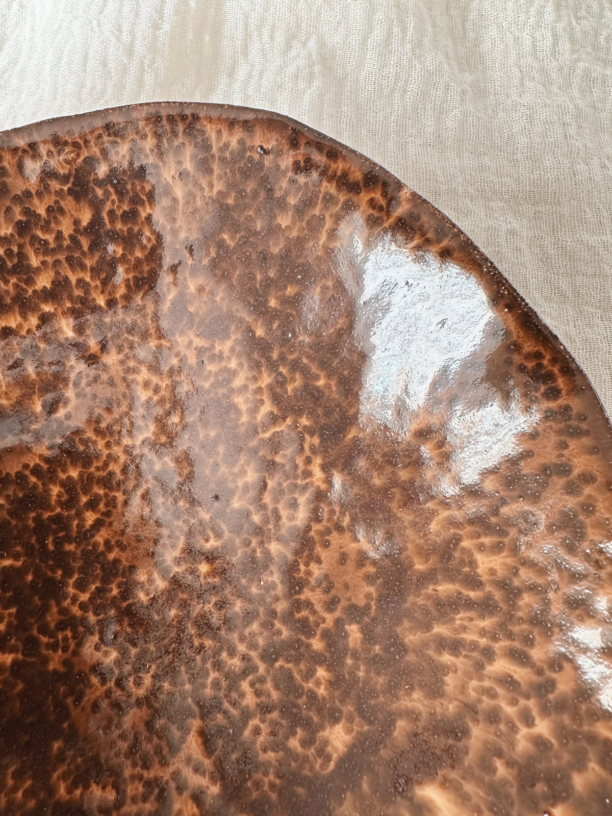 Large bowl - mocha (uneven glaze)