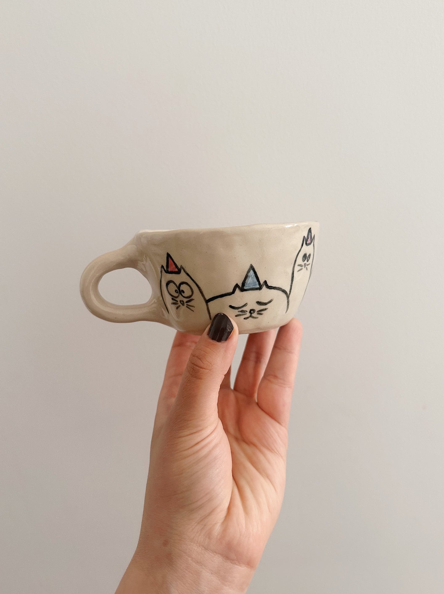 Cat party mug