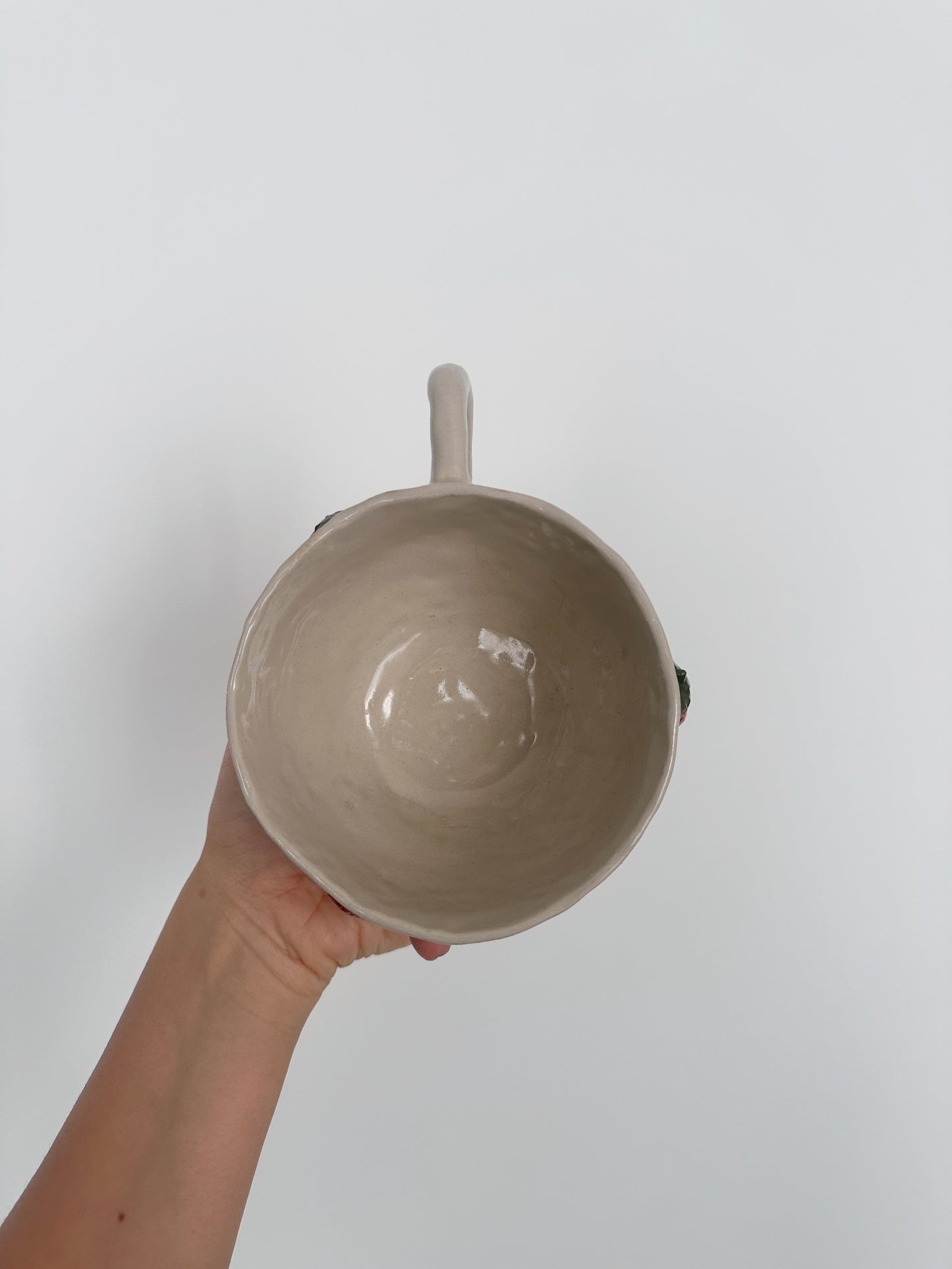 Strawberry & dots mug (glaze defect)