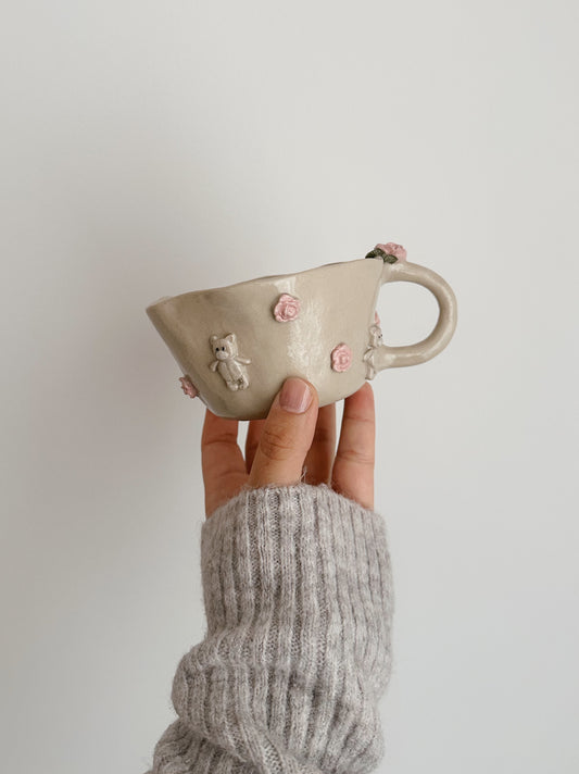 TEDDY x ROSES mug
