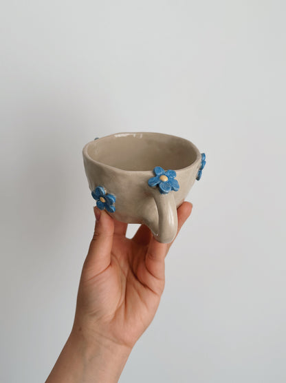 FLOWER mug blue flowers