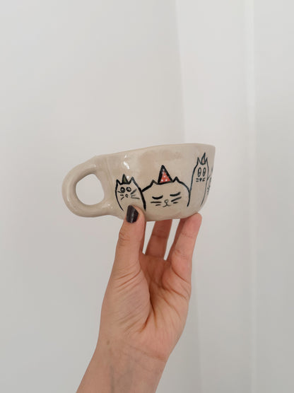 Cat party mug #2