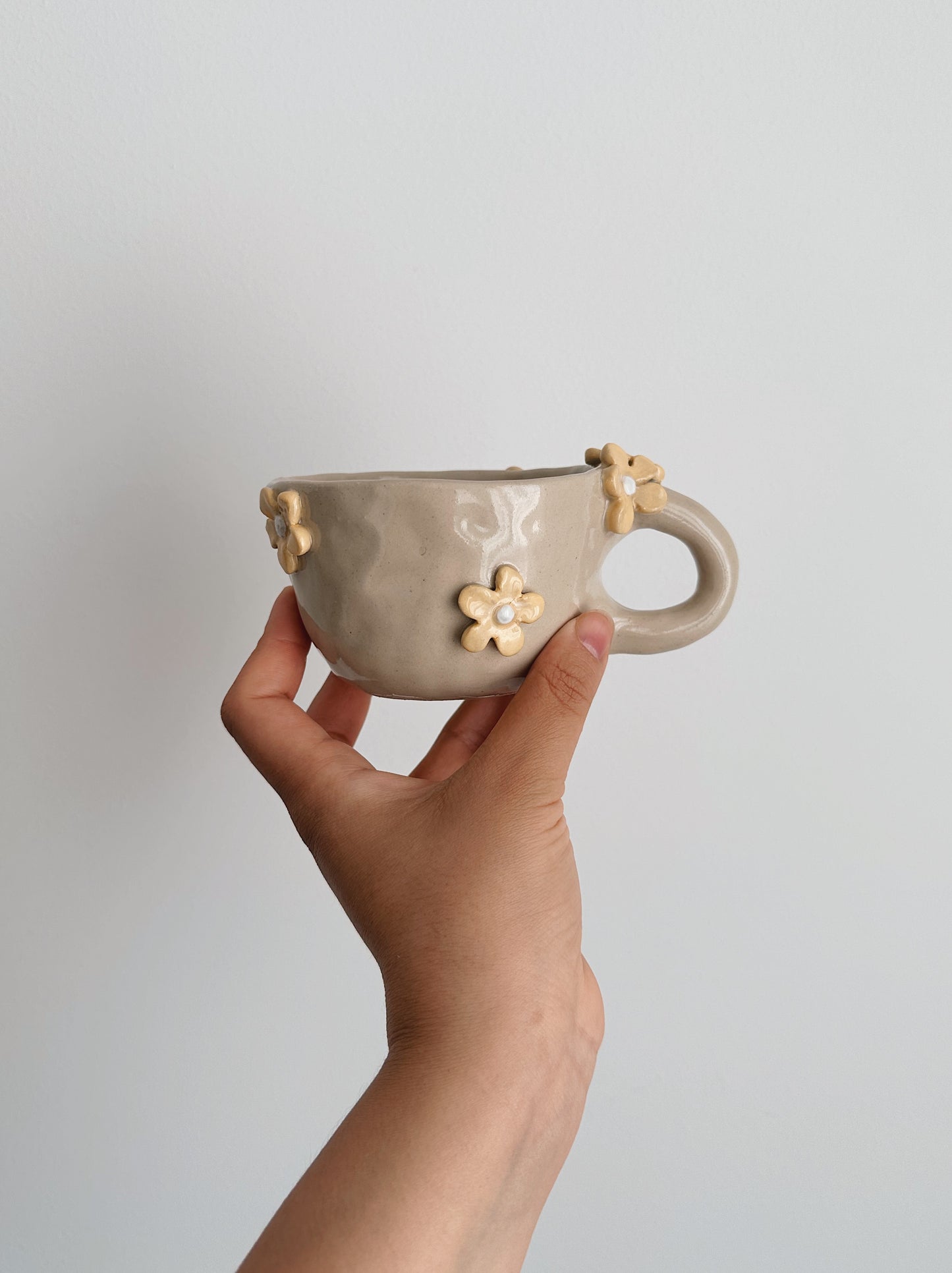FLOWER mug yellow flowers