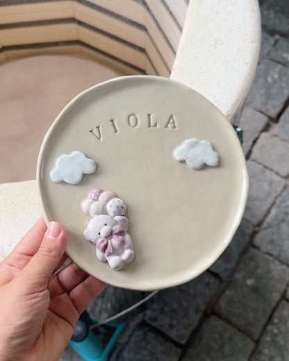 PERSONALIZED teddy nameplate