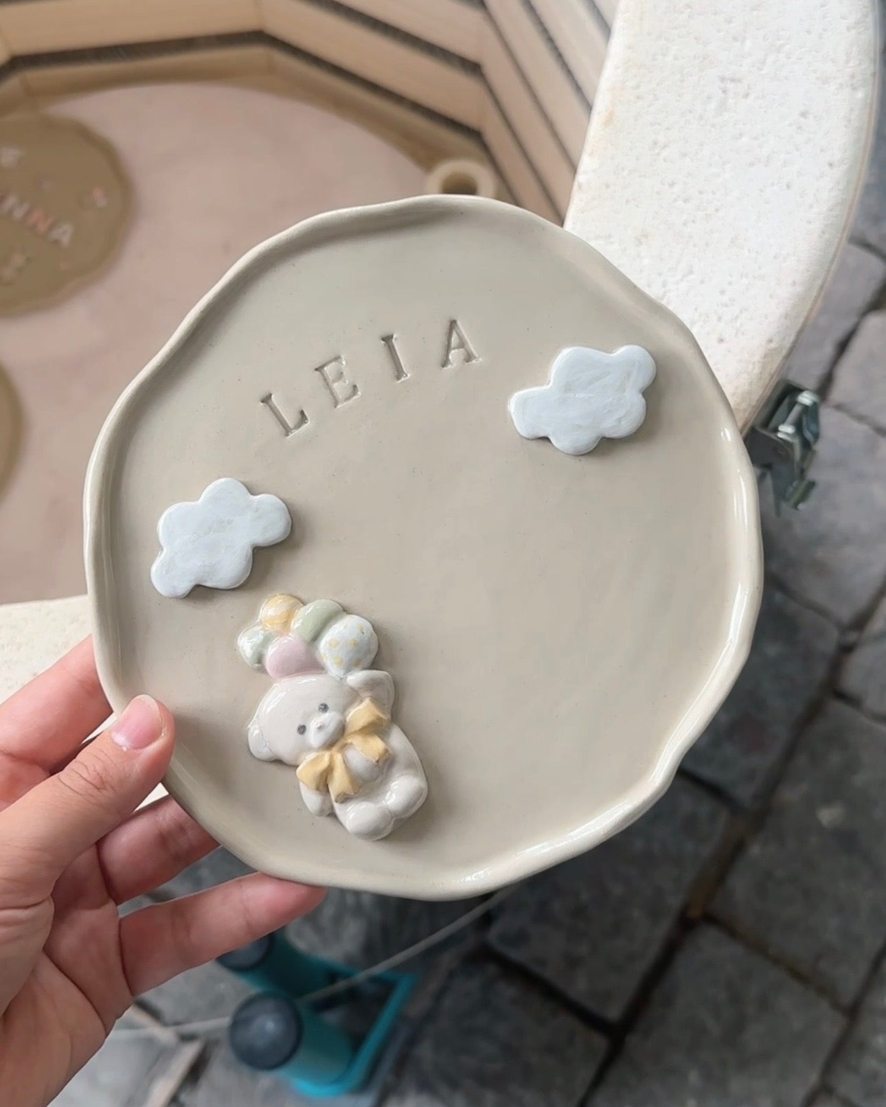 PERSONALIZED teddy nameplate