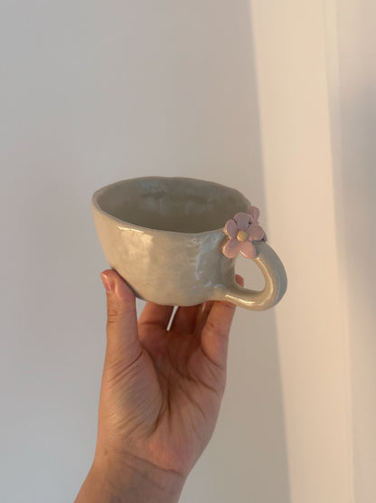 FLOWER mug with pink flowers