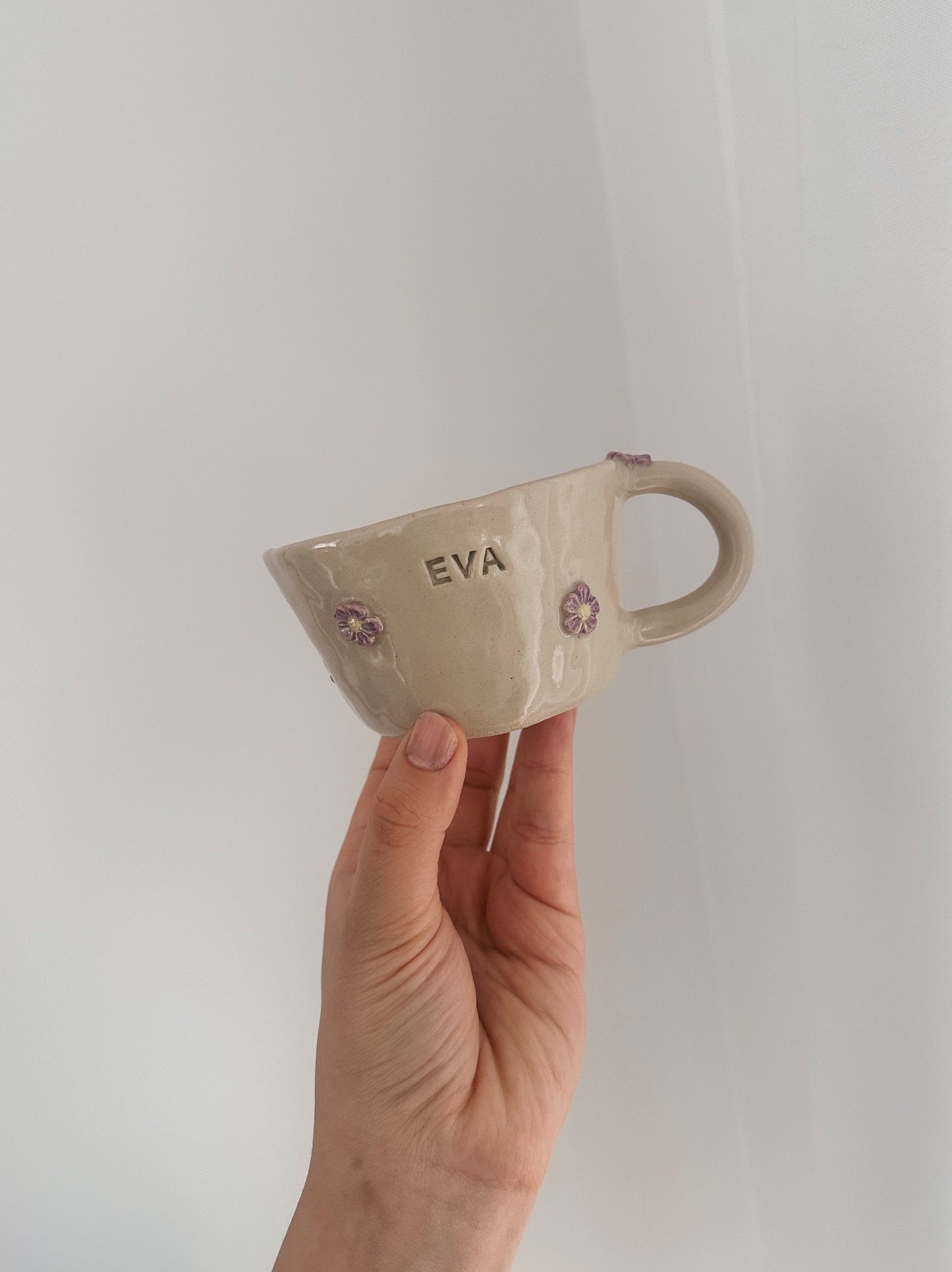 PERSONALIZED small flowers mug