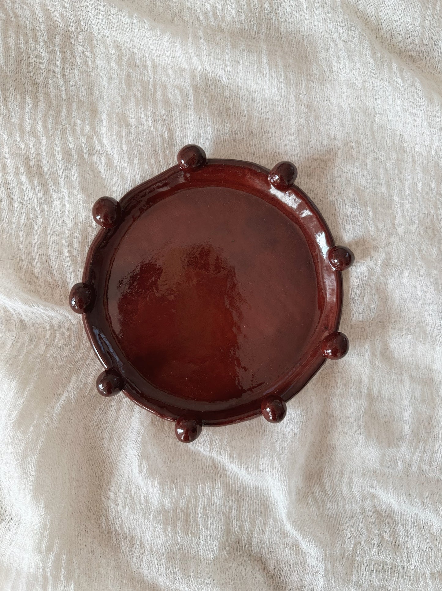 Bubble plate - Bordeaux