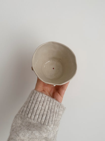 TEDDY small bowl with red hearts