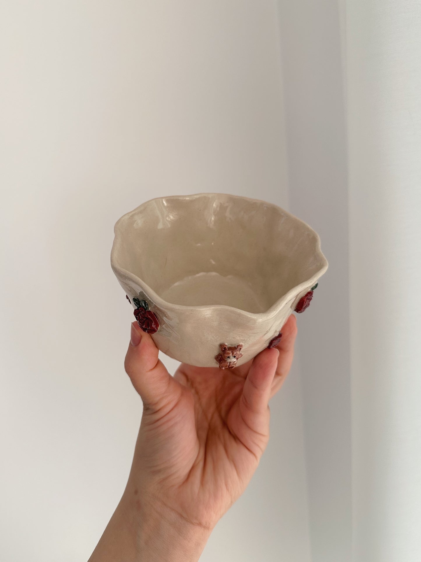 TEDDY x ROSES small bowl