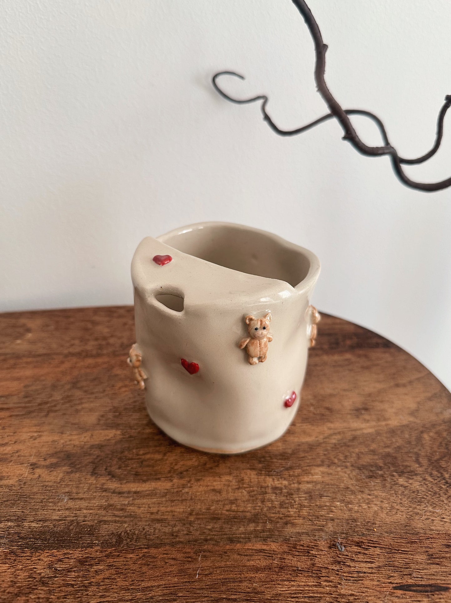 TEDDY take away mug with hearts