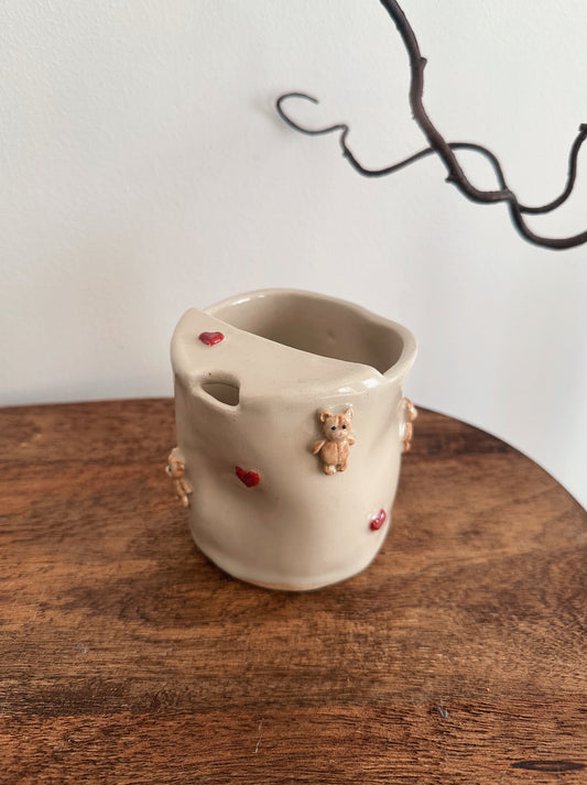 TEDDY take away mug with hearts