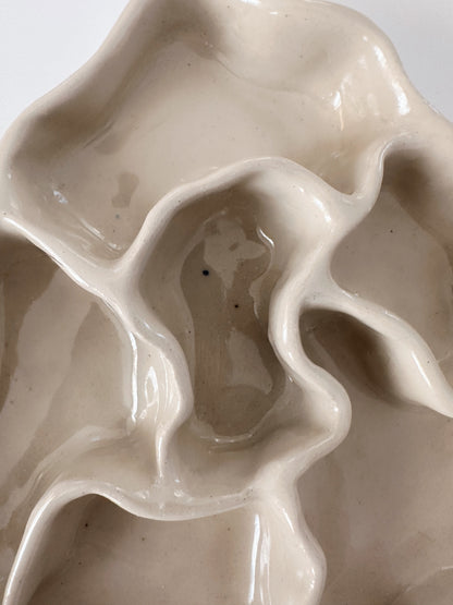 WAVY decorative dish (glaze defect)