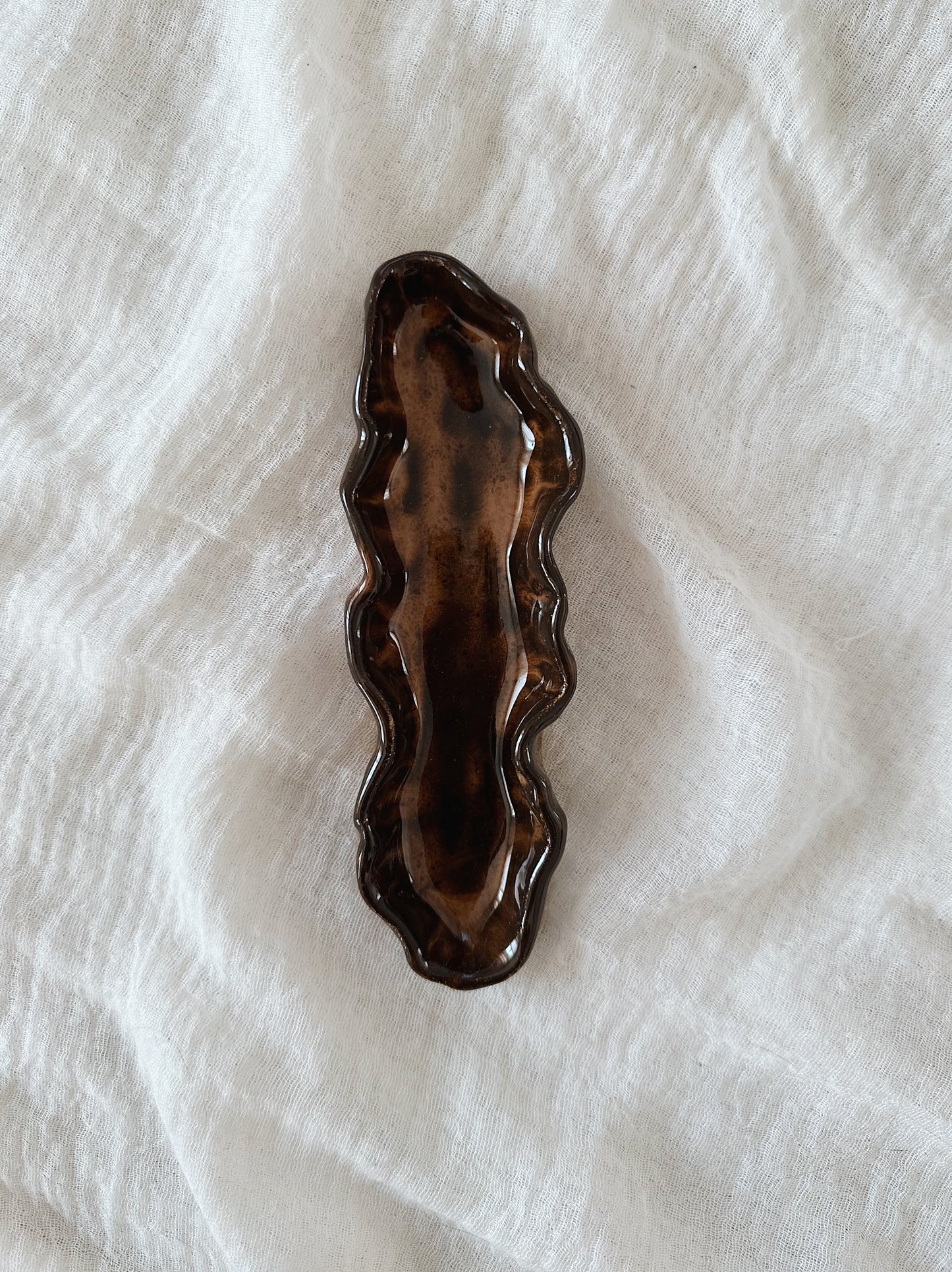 Olive plate - cocoa