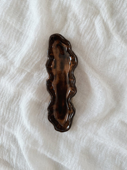 Olive plate - cocoa