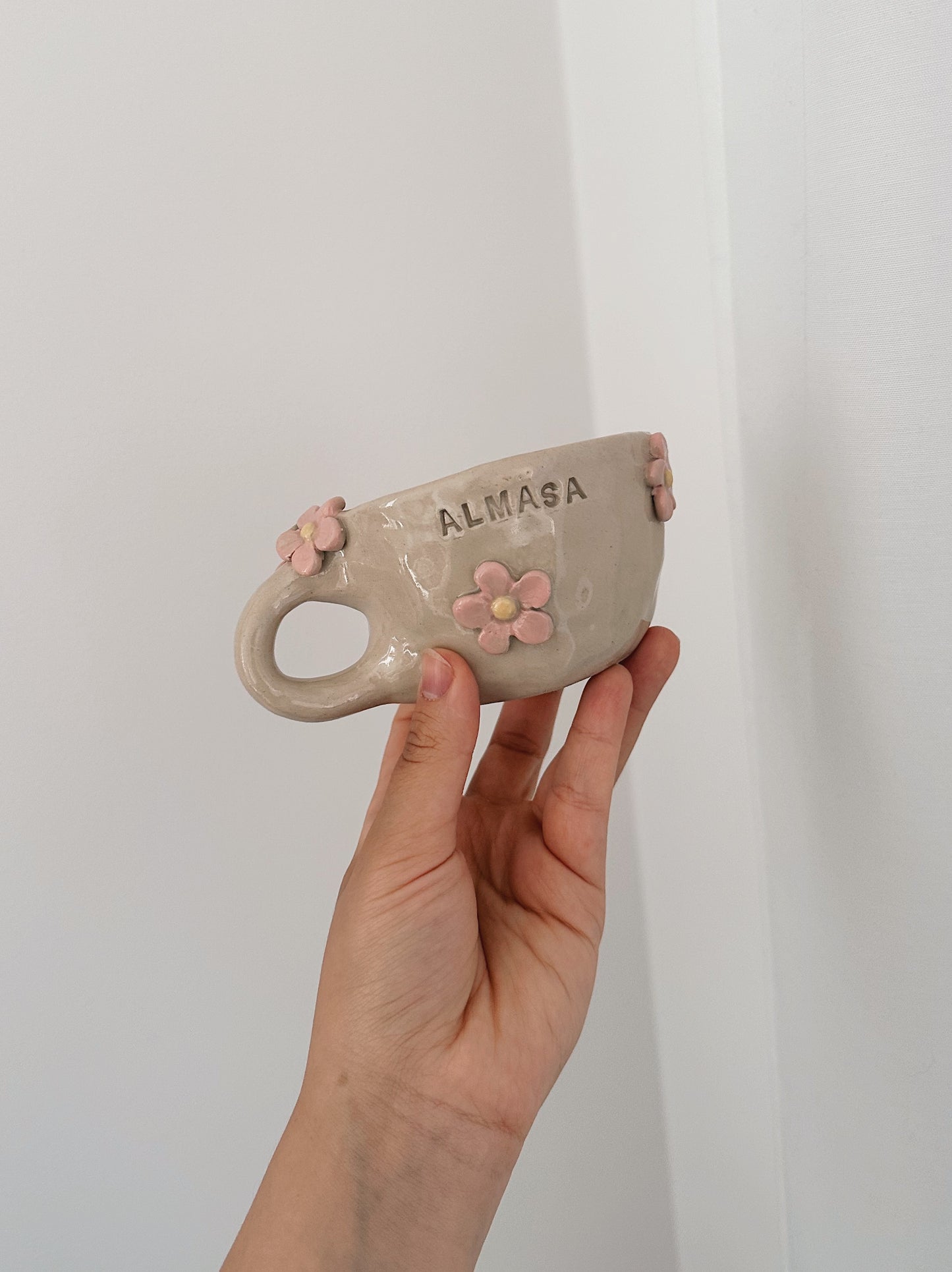 PERSONALIZED flower mug