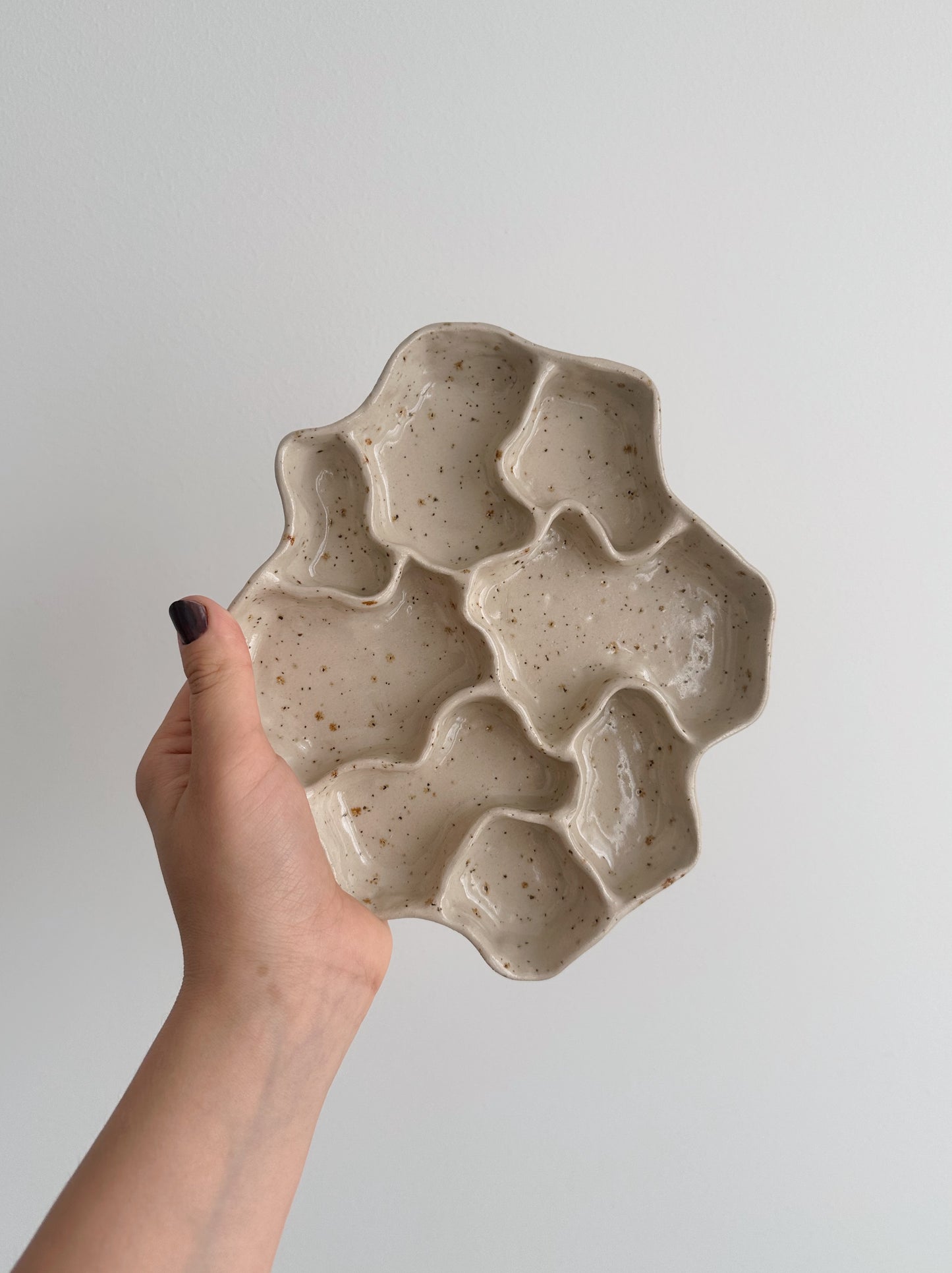 WAVY decorative dish (surface crack)
