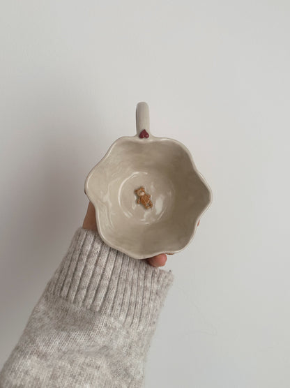 TEDDY mug with hearts
