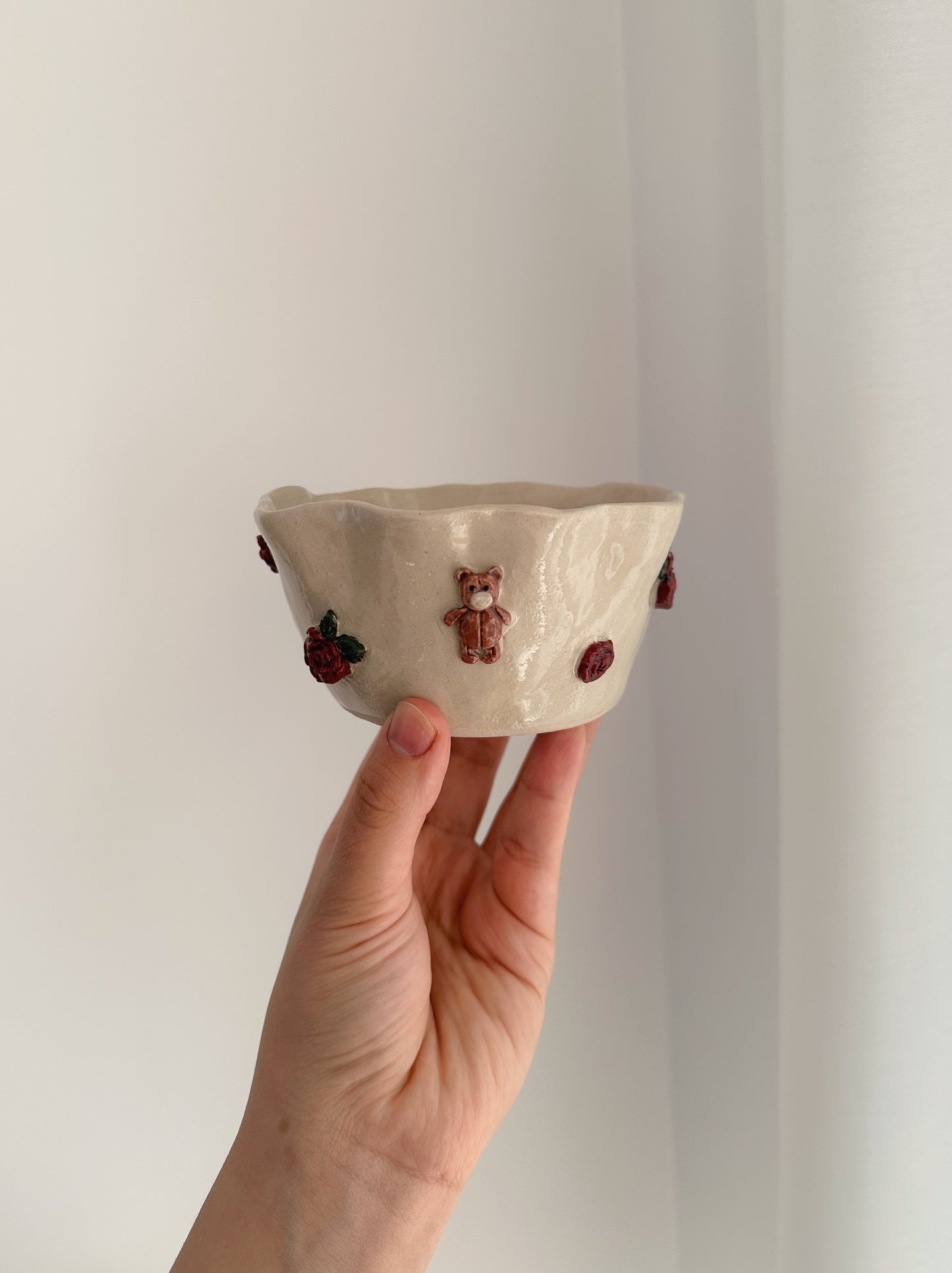 TEDDY x ROSES small bowl