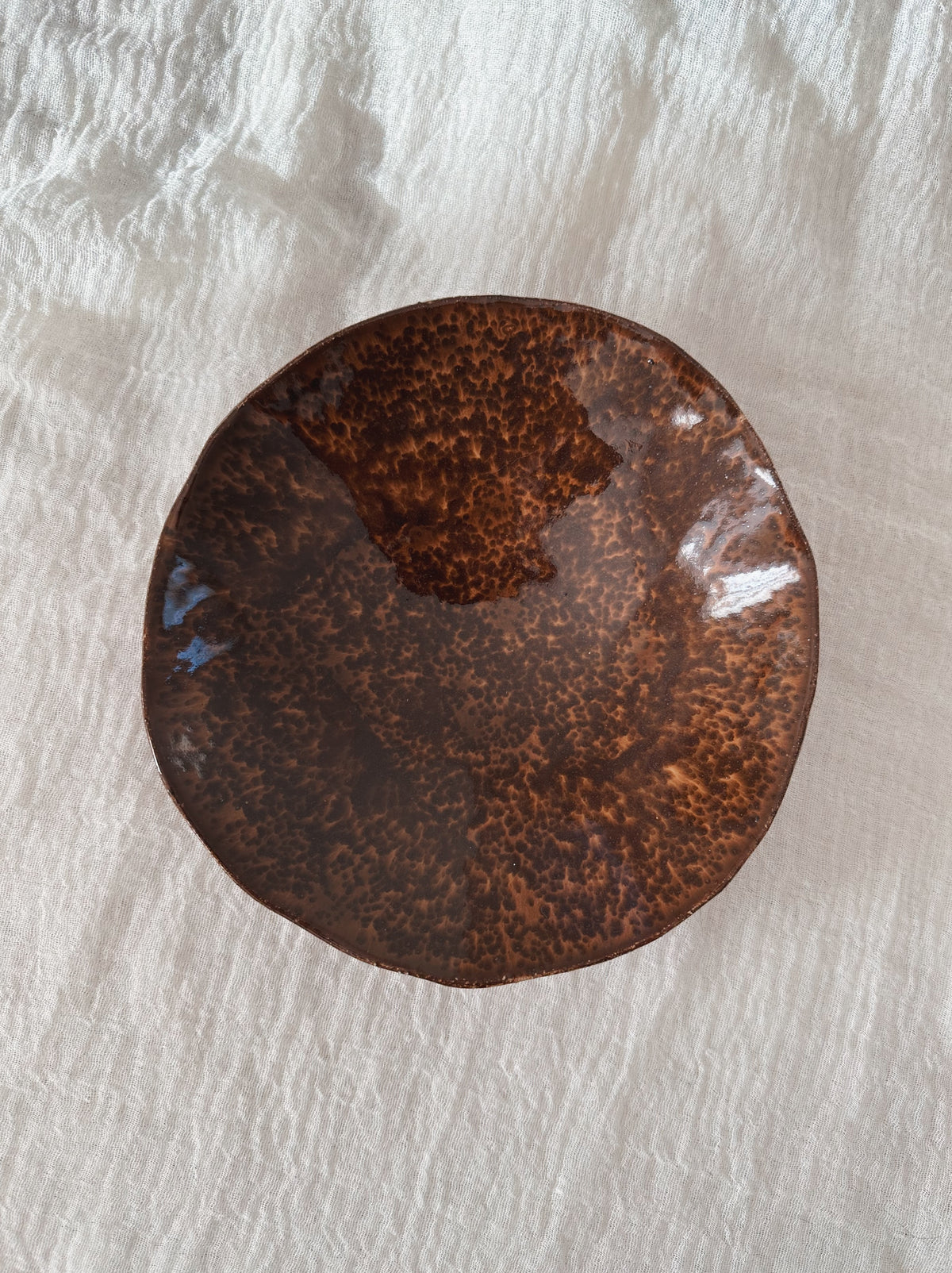 Large bowl - mocha (uneven glaze)
