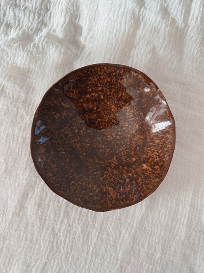 Large bowl - mocha (uneven glaze)