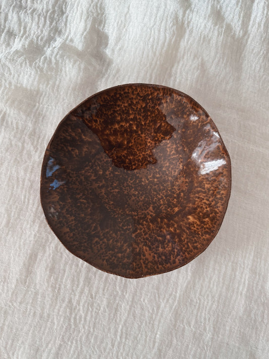 Large bowl - mocha (uneven glaze)