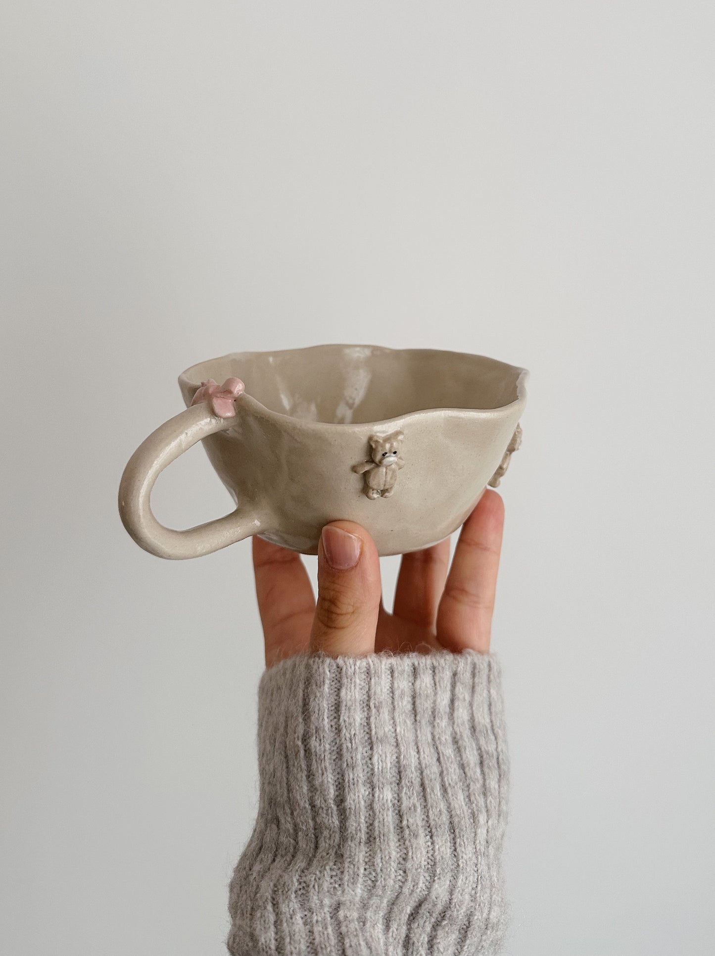 TEDDY mug with pink bow
