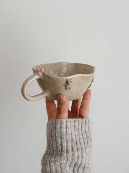TEDDY mug with pink bow