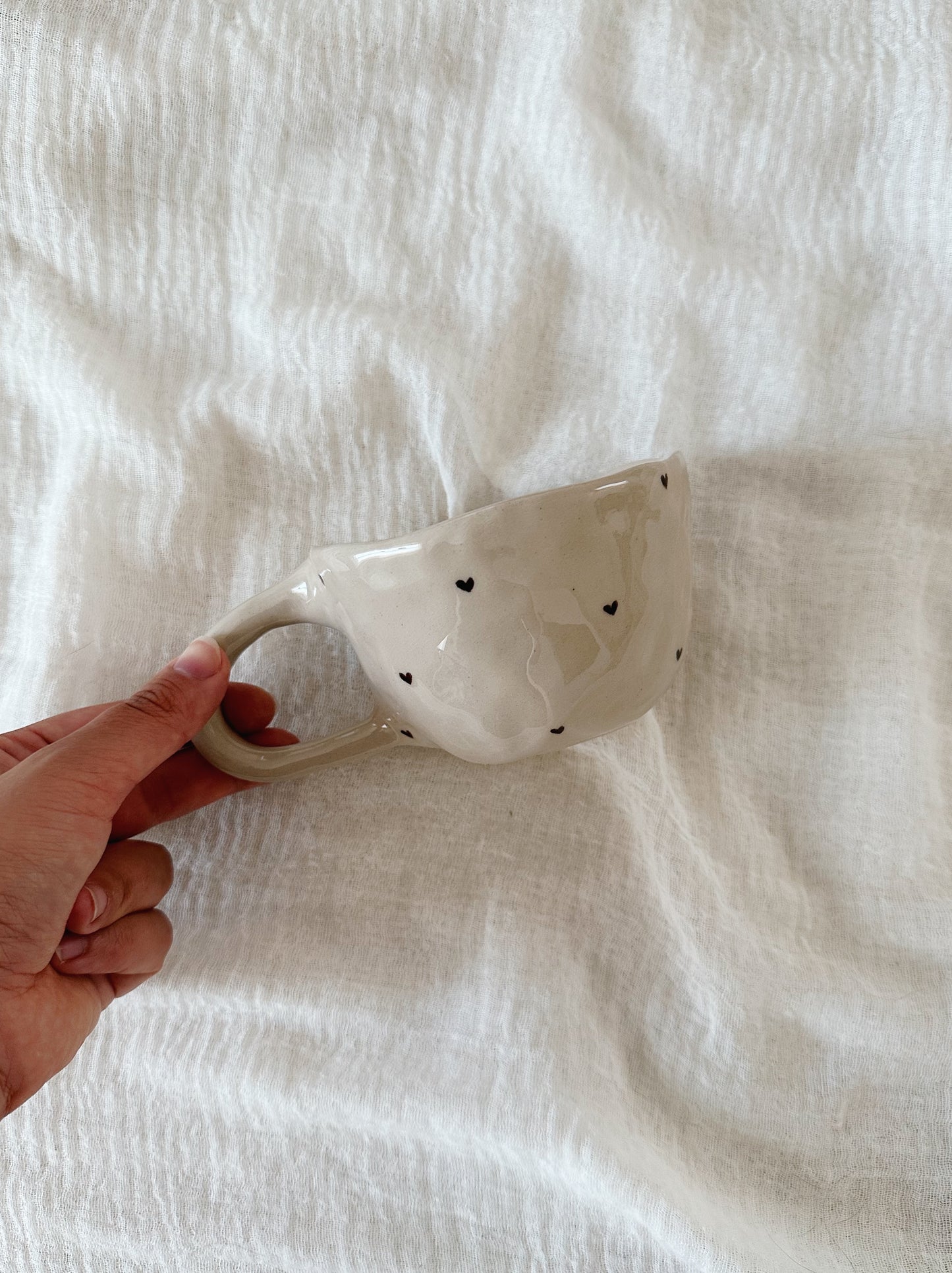 Mini hearts mug