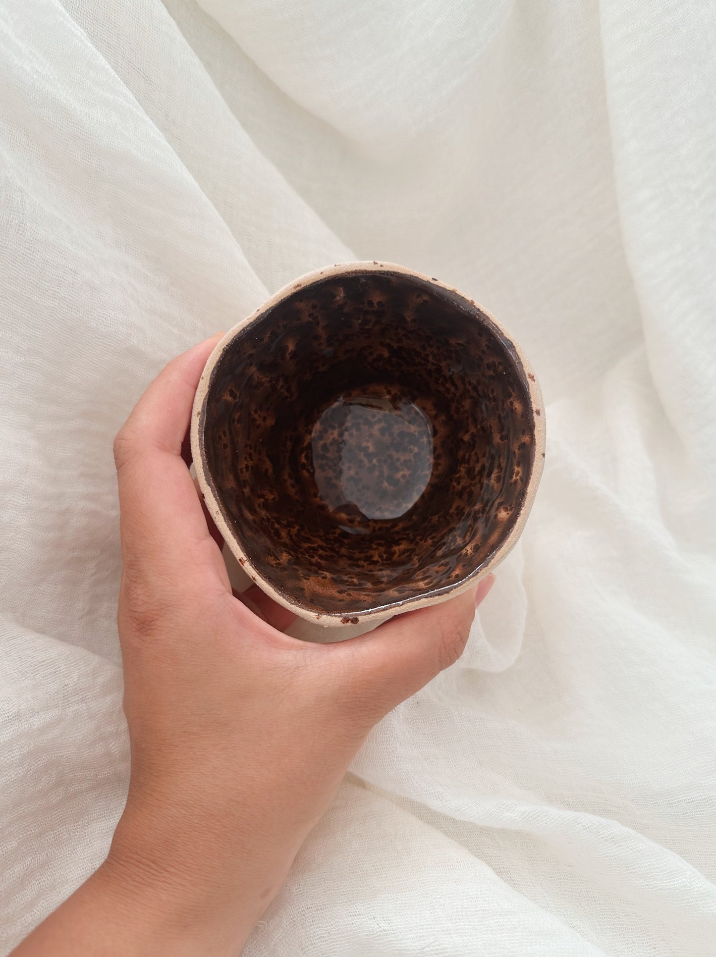 BARE mug shiny brown