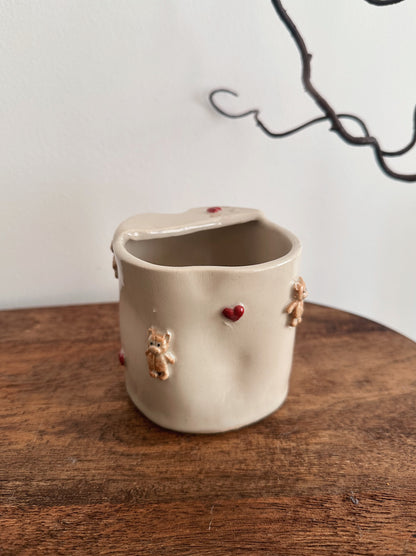 TEDDY take away mug with hearts