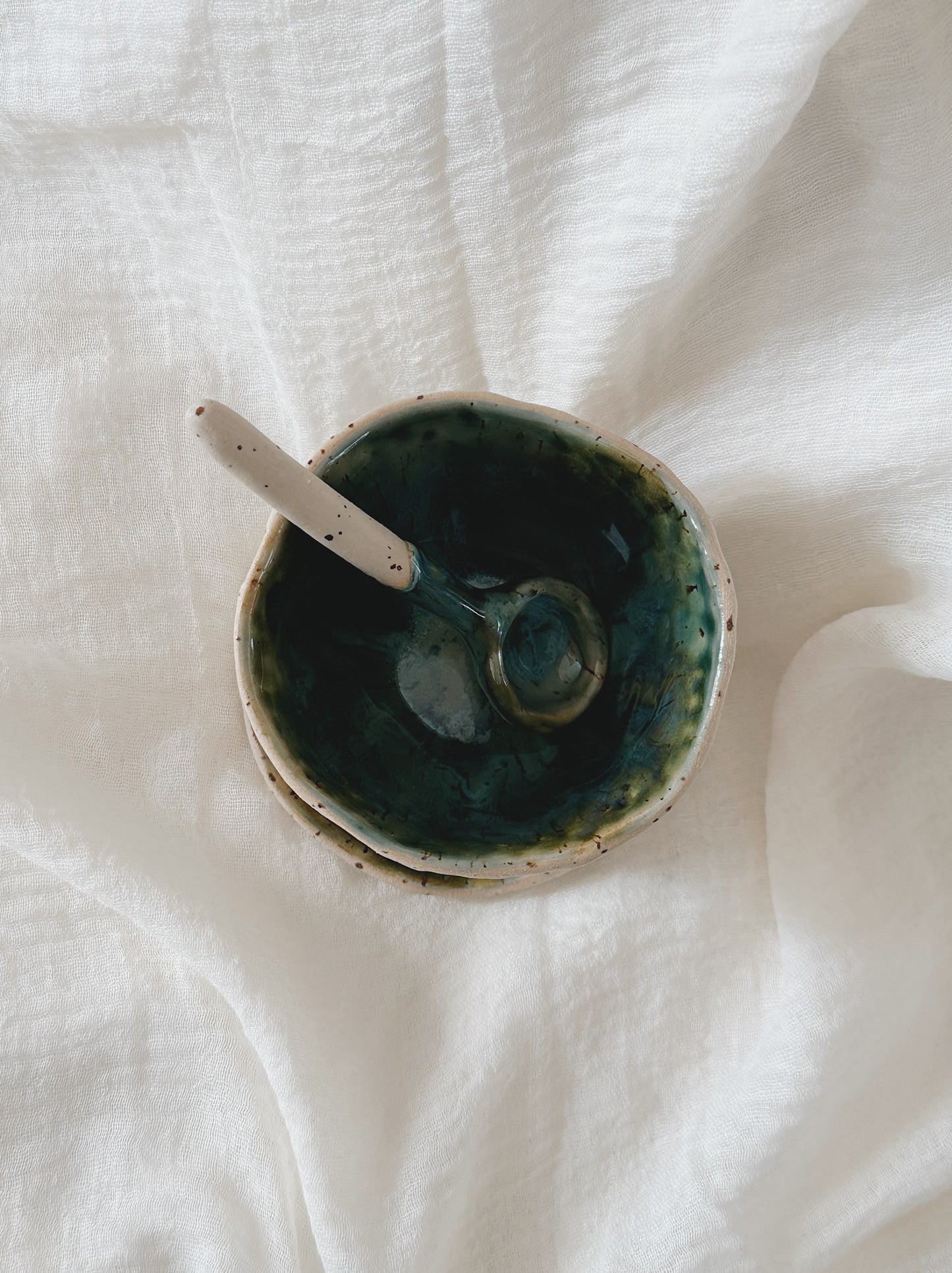 BARE matching set with mug, saucer and spoon