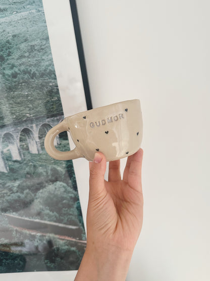 GUDMOR mug (misshapen & thick glaze)