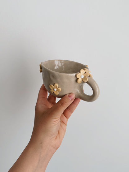 FLOWER mug yellow flowers