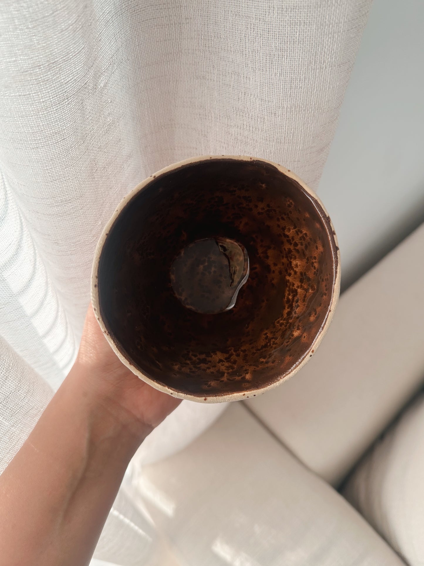 BARE mug shiny brown