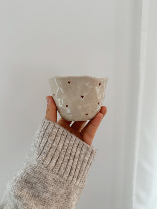 HEARTS mug without handle