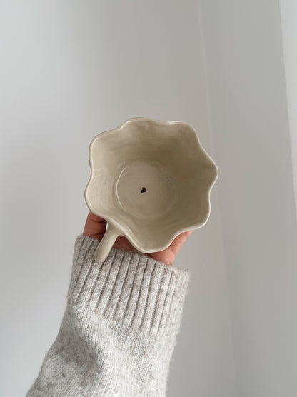 Mug with handpainted hearts