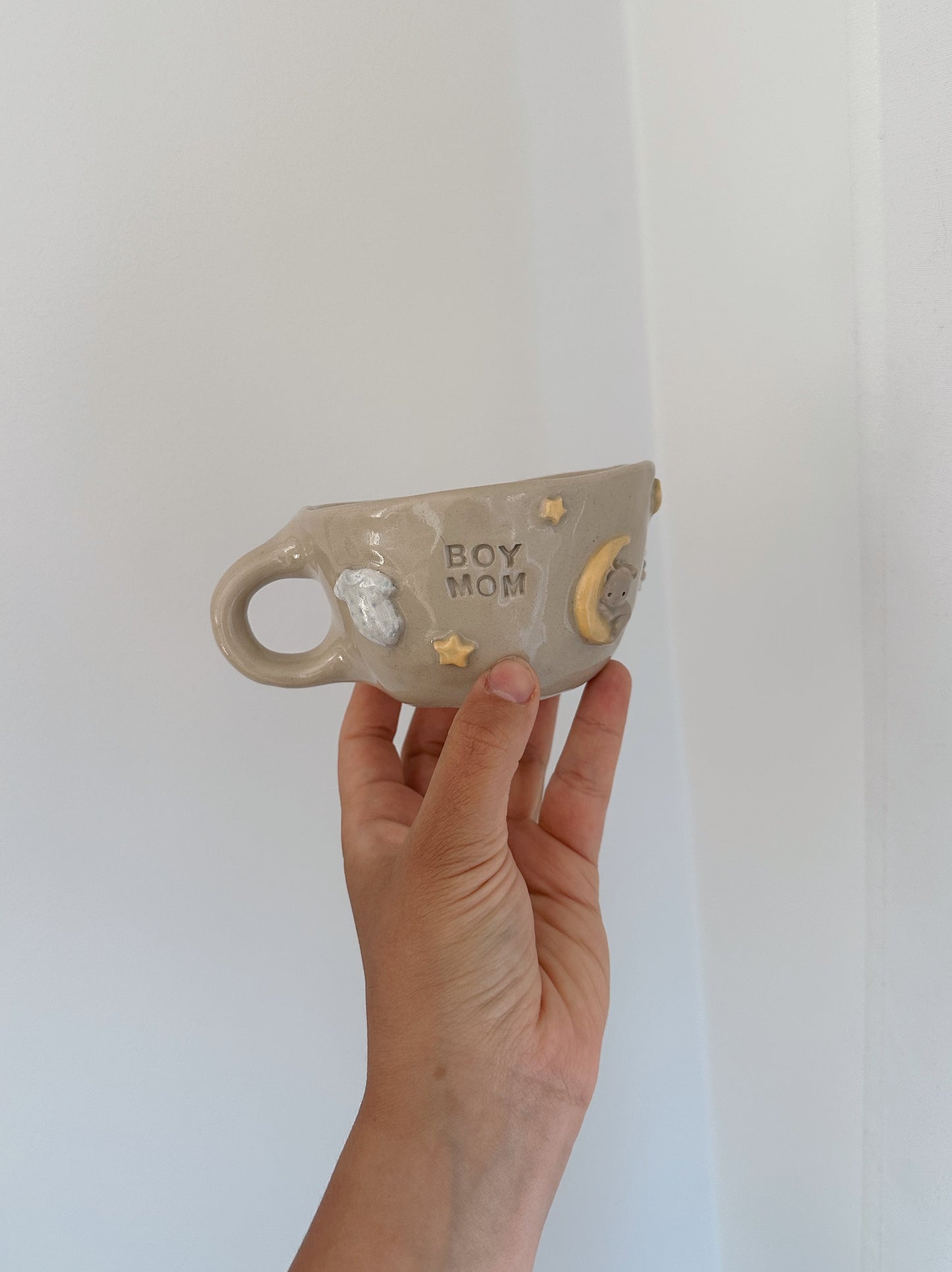 TINY boy mom mug