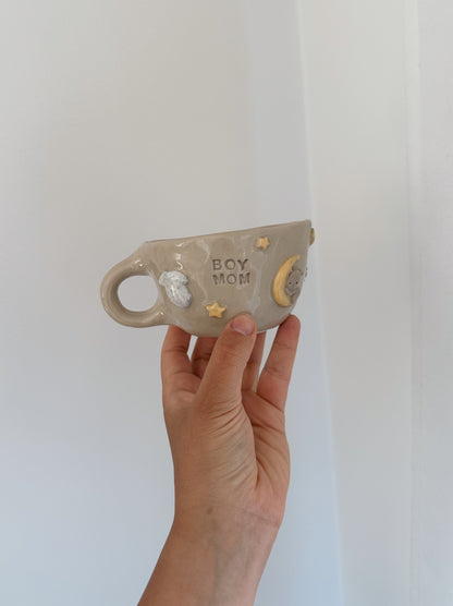 TINY boy mom mug